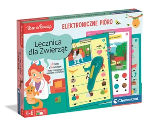 Mówiące Pióro 500 Pytań Lecznica Dla Zwierząt Uczę się Bawiąc Język Polski Clementoni 50389 - Zabawki interaktywne dla dzieci - miniaturka - grafika 1