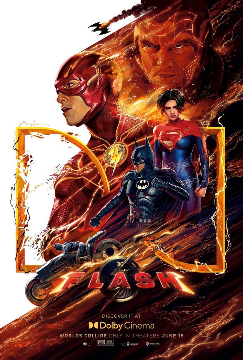 PODKŁADKA POD MYSZ Nadruk 22x18 cm The Flash (2023) DC Comics Tekst Prezent