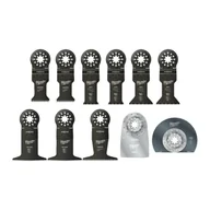 Brzeszczoty - Milwaukee zestaw brzeszczotów do urządzenia wielofunkcyjnego do cięcia wgłębnego 11 elementów 48906090 - miniaturka - grafika 1