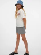 Spodenki damskie - Vero Moda Girl Szorty "Leila" w kolorze granatowo-białym - miniaturka - grafika 1