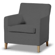 Pokrowce na meble - Dekoria pl pl Pokrowiec na fotel Karlstad grafit 61 x 56 x 80 cm Edinburgh 621-115-77 - miniaturka - grafika 1