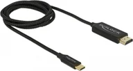 Kable - Kabel USB Delock USB-C - HDMI 1 m Czarny (84904) - miniaturka - grafika 1