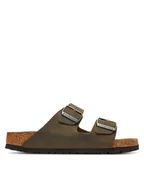 Klapki i japonki damskie - Birkenstock Klapki Arizona Sfb 1019377 Khaki - miniaturka - grafika 1