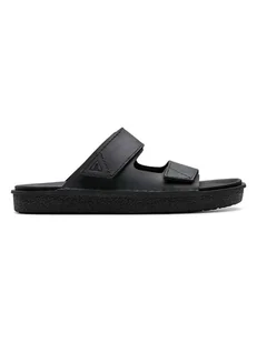 Clarks Skórzane klapki "Litton" w kolorze czarnym - Klapki i japonki męskie - miniaturka - grafika 1