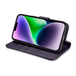 iCarer Wallet Case 2in1 etui iPhone 14 skórzany pokrowiec z klapką Anti-RFID ciemnofioletowy (WMI14220725-DP) - Etui i futerały do telefonów - miniaturka - grafika 9