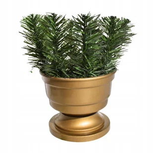 PODKŁAD SZTUCZNY W DONICY cemenciak doniczka 18 cm GAZON stroik grób - Sztuczne kwiaty - miniaturka - grafika 1