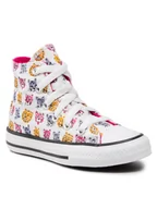 Buty dla dziewczynek - Converse Trampki Ctas Hi 671706C Biały - miniaturka - grafika 1