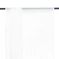 Zasłony - vidaXL Zasłony sznurkowe, 2 sztuki, 140x250 cm, białe - miniaturka - grafika 1