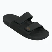 Klapki i japonki męskie - Klapki męskie Quiksilver Rivi Leather Double Adjust black 1 WYSYŁKA W 24H 30 DNI NA ZWROT - miniaturka - grafika 1