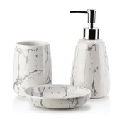 Akcesoria łazienkowe - ODETTE Komplet łazienkowy 360ml - miniaturka - grafika 1