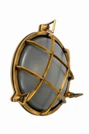Lampy ogrodowe - Lucide DUDLEY Złoty mat śr. 23,5cm. E27 IP65 Kinkiet zewnętrzny 11890/25/02 - miniaturka - grafika 1
