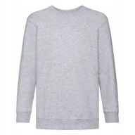 Bluzy dla dziewczynek - Bluza Dziecięca Set-In Sweat Heather Grey r. 7-8(128) - miniaturka - grafika 1