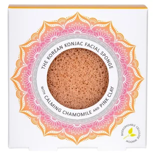 Konjac KONJAC Gąbka Mandala z Rumiankiem i Różową Glinką dla Cery Wrażliwej 0026-2273C - Akcesoria do oczyszczania twarzy - miniaturka - grafika 2