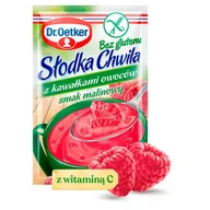 Przyprawy i zioła sypkie - Dr Oetker Kisiel z kawałkami owoców smak malinowy bez glutenu Słodka Chwila 31,5 g - miniaturka - grafika 1