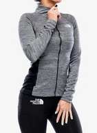 Bluzy sportowe damskie - Bluza rozpinana damska The North Face AO Midlayer FZ - grey/blk - miniaturka - grafika 1