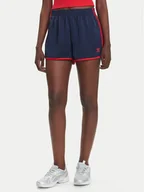 Spodenki damskie - adidas Szorty sportowe adicolor 3-Stripes Sprinter JZ3514 Granatowy Loose Fit - miniaturka - grafika 1
