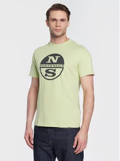 Koszulki i topy damskie - North Sails T-Shirt Graphic 692815 Zielony Regular Fit - grafika 1