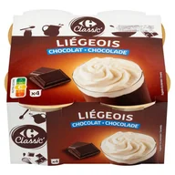 Desery mleczne - Carrefour Classic Deser mleczny z czekoladą 400 g (4 x 100 g) - miniaturka - grafika 1