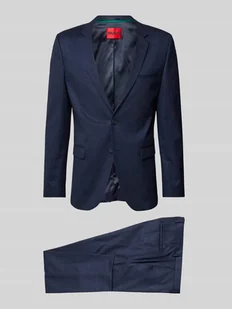 Garnitur o kroju slim fit z kieszeniami z patką model ‘Arti/Hesten’ - Garnitury - miniaturka - grafika 1