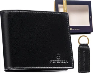Peterson Zestaw prezentowy: skórzany portfel męski i brelok - Peterson NoSize - Portfele - miniaturka - grafika 1