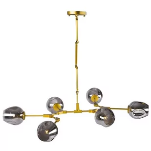 Step into Design Lampa wisząca MODERN ORCHID-6 złoto szara 120-uniw Step Into Design 120-uniw - Lampy sufitowe - miniaturka - grafika 1