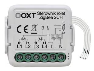 OXT OXT sterownik 2 rolet ZigBee SWTZ28 - Systemy inteligentnych domów - miniaturka - grafika 1
