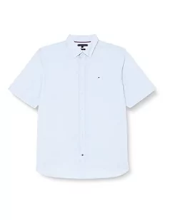 Tommy Hilfiger Męska koszula BT-AIRY COT Lniana RF S/S-B Casualowa, Cloudy Blue, XXL, Pochmurny niebieski, XXL - Koszule męskie - miniaturka - grafika 1