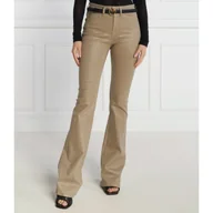 Spodnie damskie - Pinko Jeansy FLORA NO BELT FLARE DRILL SPAL | Regular Fit - miniaturka - grafika 1