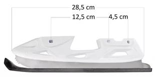 Płozy łyżwowe figurowe (białe) typ 1 - Sporty zimowe - akcesoria - miniaturka - grafika 1