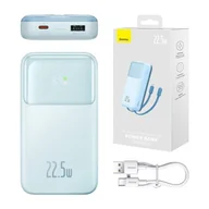 Powerbanki - Powerbank Baseus Comet 20000mAh, USB do USB-C, 22.5W (niebieski) - miniaturka - grafika 1