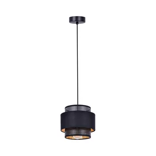 Elegancka lampa wisząca z czarno-złotymi abażurami K-5280 z serii AMOS - Lampy sufitowe - miniaturka - grafika 1