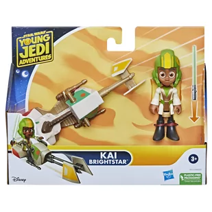 Star Wars Przygody Młodych Jedi Figurka z Pojazdem - Kai Brightstar, F80115 - Figurki dla dzieci - miniaturka - grafika 1