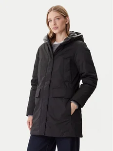 Tommy Hilfiger Parka WW0WW46533 Czarny Relaxed Fit - Kurtki damskie - miniaturka - grafika 1