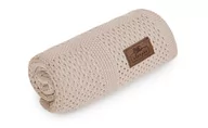 Koce i narzuty dla dzieci - Sleepee Bambusowy Kocyk Ultra Soft Warm_Beige - miniaturka - grafika 1