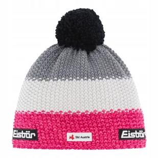 Czapka Dziecięca Eisbar Star Pompon Ska Pink White Grey 71117 142 - Czapki dla dzieci - miniaturka - grafika 1