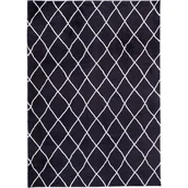 Dywany - Dywan Loren Print 160 x 230 cm kratka czarny - miniaturka - grafika 1