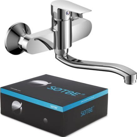 SOTBE Bateria umywalkowa Mardola ścienna chrom MAR-SKW-20201755