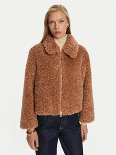 Marella Futro Bello 2423456012 Beżowy Regular Fit - Płaszcze damskie - miniaturka - grafika 1