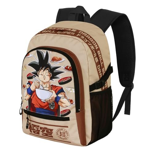 Karactermania Dragon Ball Goku Foodie-FAN Fight plecak 2.2, brązowy, 31 x 44 cm, pojemność 24 l, Brązowy Dragon Ball, Jeden rozmiar, Dragon Ball FAN Fight plecak 2.2