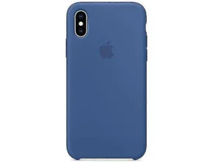 Silikonowe etui na telefon do Iphone X i Iphone Xs Happy H Ciemny niebieski - Etui i futerały do telefonów - miniaturka - grafika 1