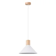 Lampy sufitowe - Lampa wisząca JAGA biała SOLLUX LIGHTING - miniaturka - grafika 1