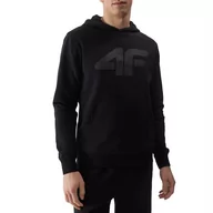 Bluzy męskie - Bluza 4F WSS24TSWSM095020S - czarna - miniaturka - grafika 1