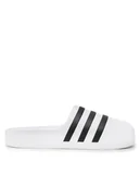 Klapki i japonki męskie - adidas Klapki adifom adilette HQ7219 Biały - miniaturka - grafika 1