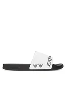Klapki i japonki męskie - EA7 Emporio Armani Klapki 7X000110 AF15128 FC079 Biały - miniaturka - grafika 1