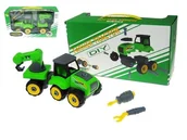 Mały majsterkowicz - Traktor z przyczepą do rozkręcania 25cm 0597-3 Hipo - miniaturka - grafika 1