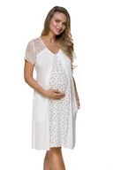 Piżamy ciążowe - Koszulka  Model 3118 (kolor ecru, rozmiar S/M) - miniaturka - grafika 1