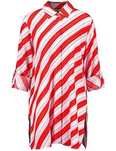 Gerry Weber Damska bluzka 160015-31412, ecru/biały/czerwony/pomarańczowy paski, 44, ecru/biały/czerwony/pomarańczowy paski - Bluzki damskie - miniaturka - grafika 1