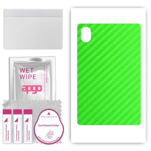 folia naklejka skórka strukturalna na TYŁ do Honor Pad X9 - Carbon Zielony - apgo SKINS