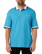 Koszulki męskie - Armani Exchange Męska koszulka polo, niebieski, XS - miniaturka - grafika 1