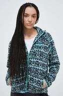 Bluzy damskie - Billabong bluza sportowa Boundary kolor turkusowy wzorzysta - miniaturka - grafika 1